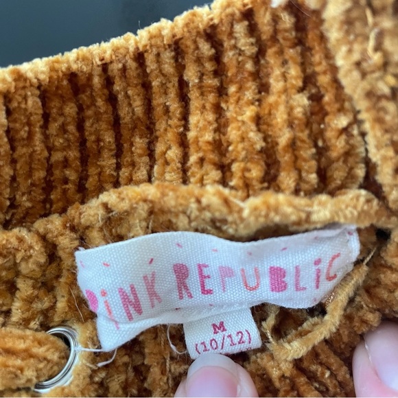 Pink Republic Tie Back Sweater And Corduroy Floral Skirt Set - Picture 7 of 8